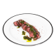 Grilled Steak on a white plate