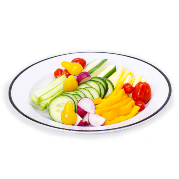 Plate of mixed vegetables